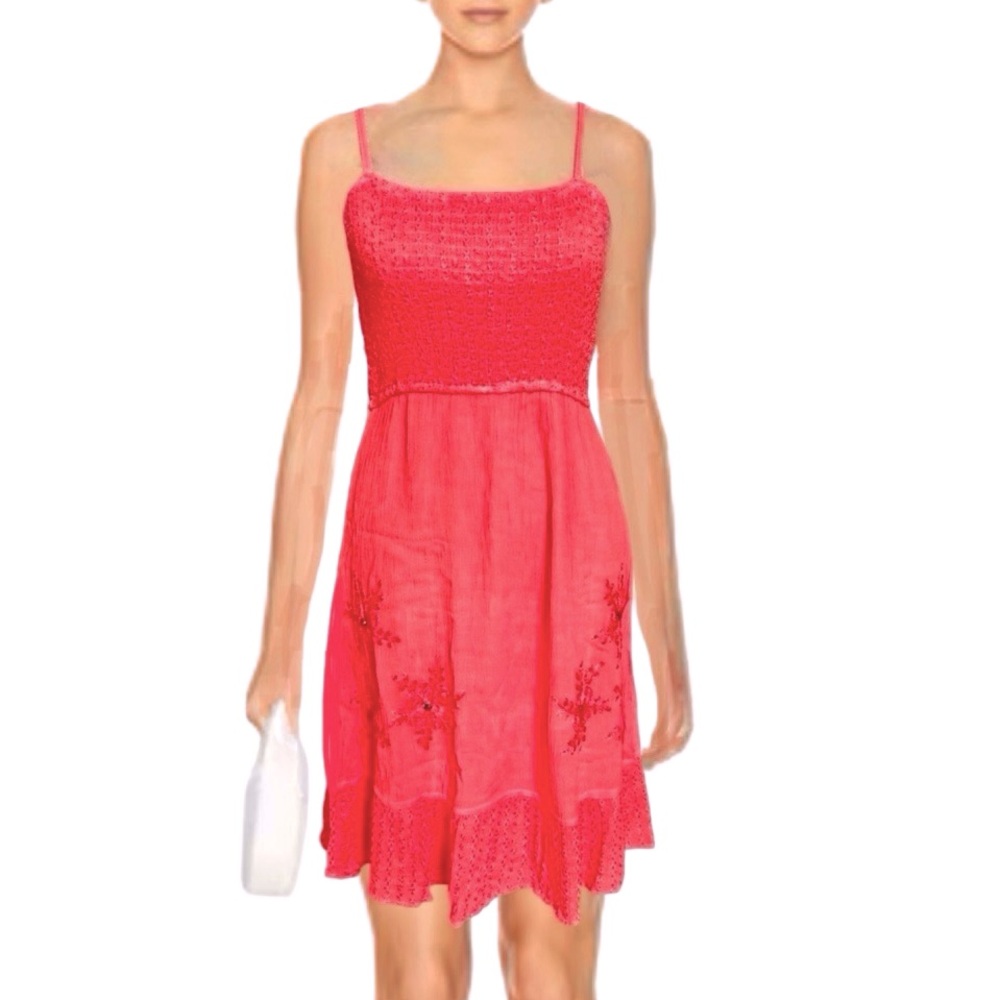 Raya Sun Spaghetti Strap Sequins Midi Dress, Size S